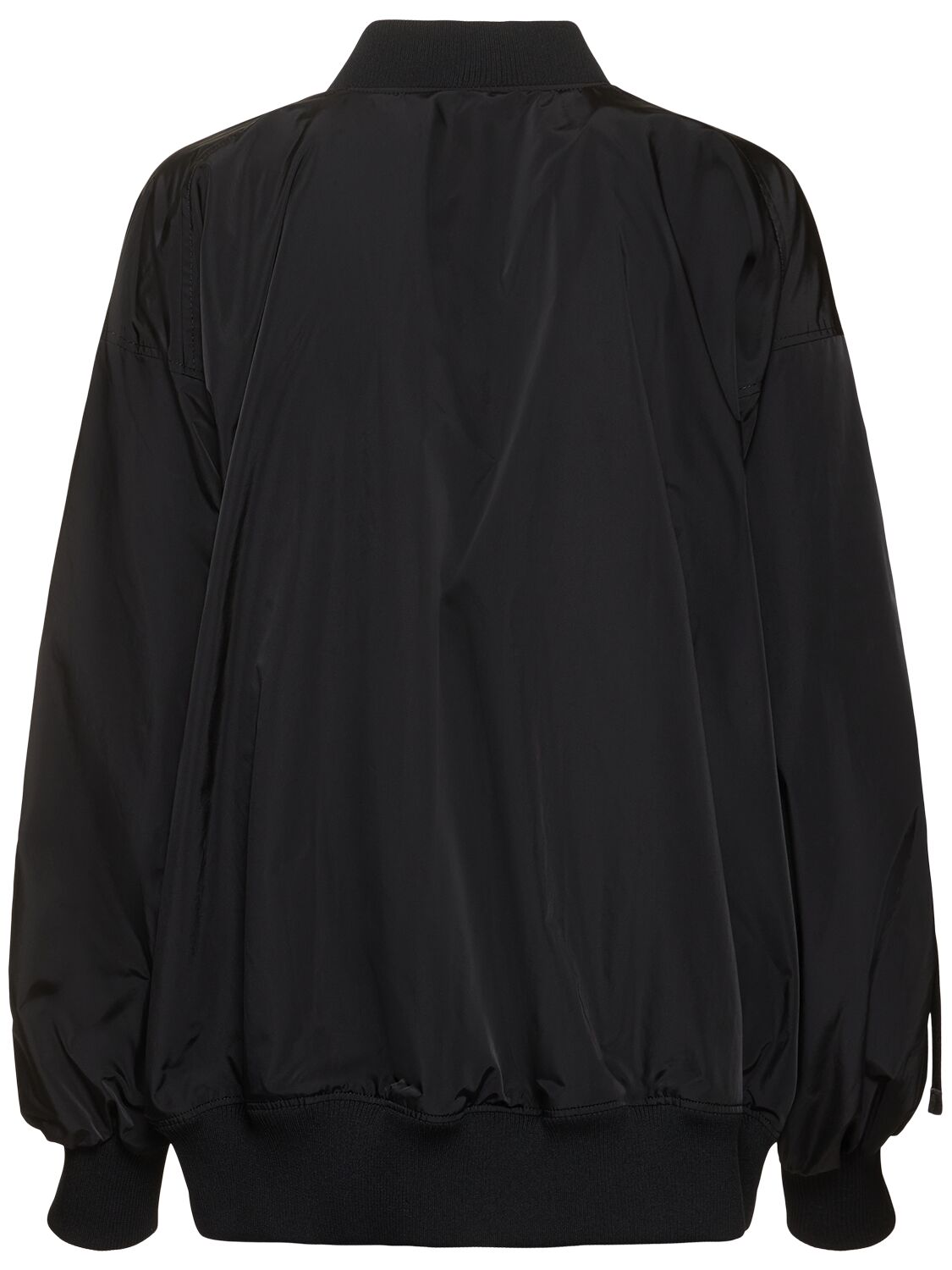 Yohji Yamamoto Twill Bomber Jacket In 黑色