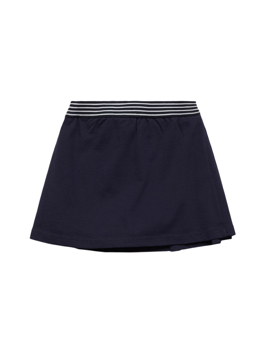 MONNALISA EMBROIDERED COTTON PIQUET SKIRT 