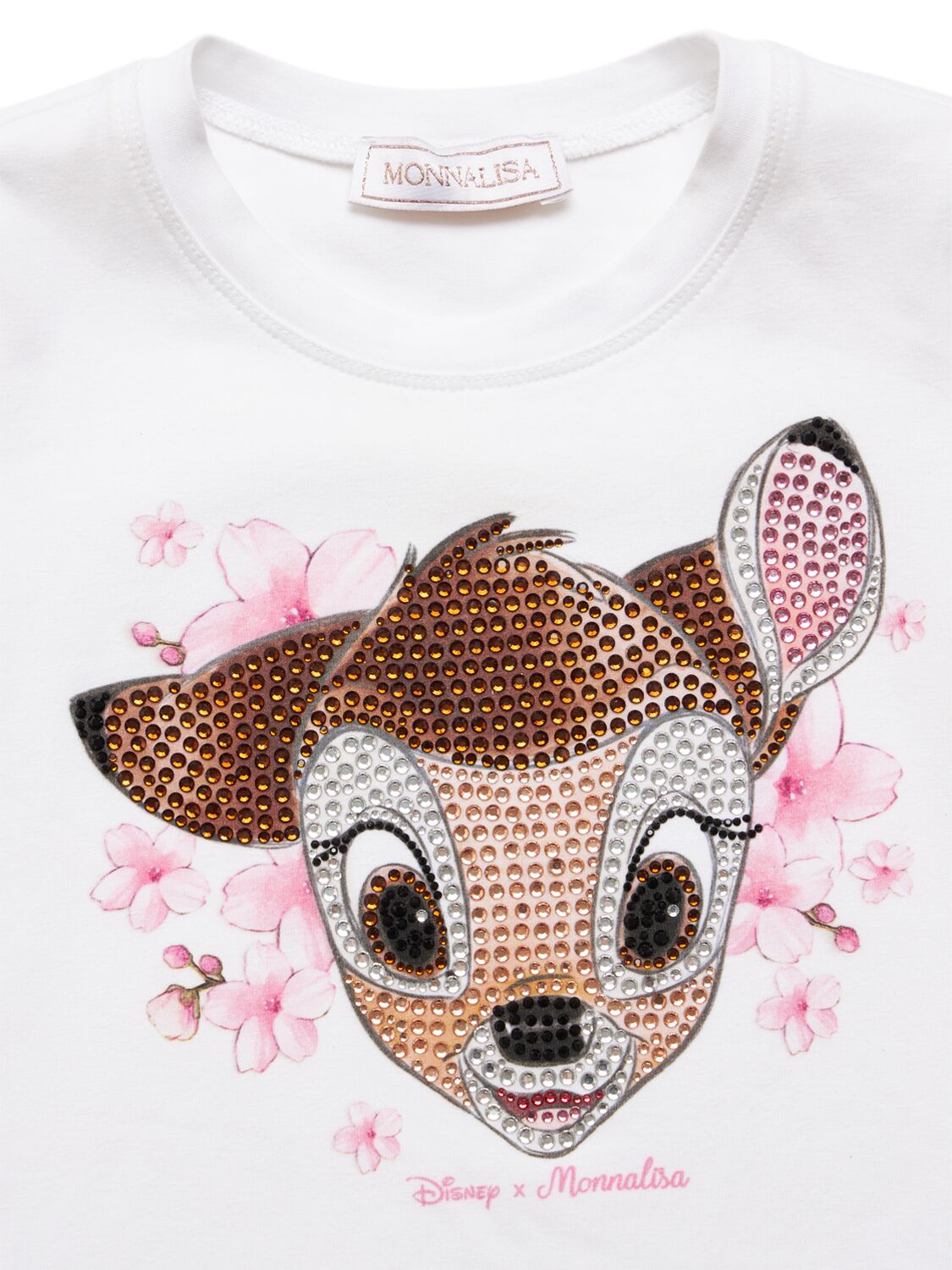 MONNALISA BAMBI PRINTED JERSEY T-SHIRT 
