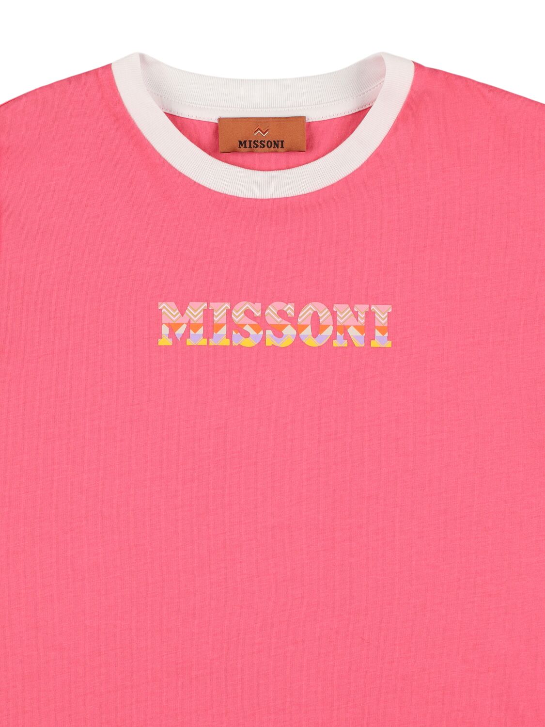 Missoni Printed Cotton Jersey Dress In Pink