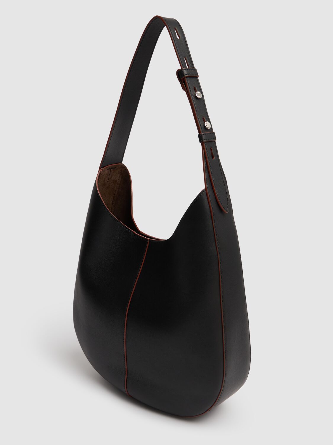 Tod's Small Di Hobo Leather Shoulder Bag In Black