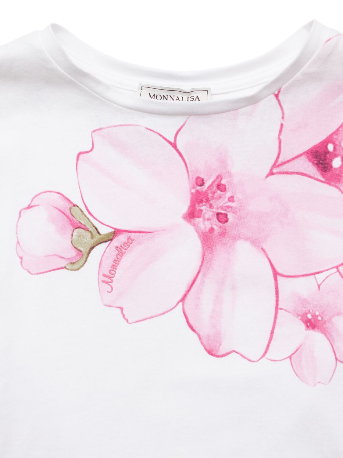 MONNALISA PRINTED COTTON BLEND JERSEY T-SHIRT 