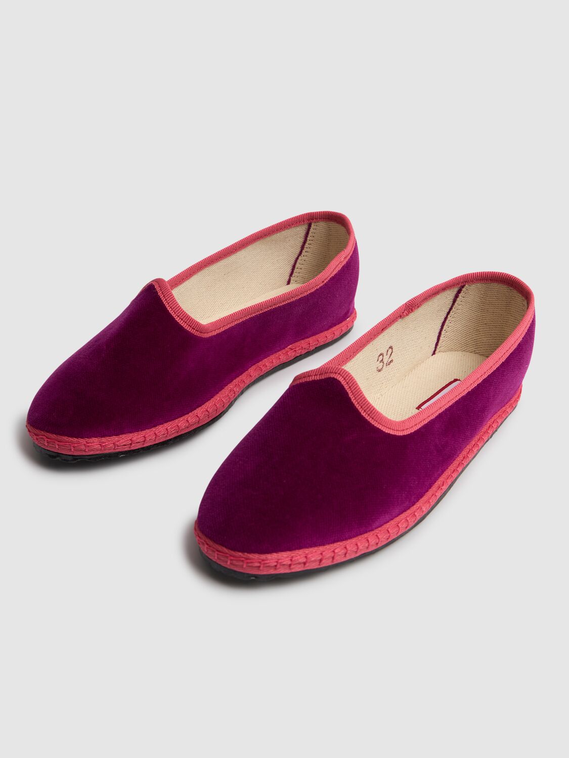 VIBI VENEZIA COTTON VELVET LOAFERS 