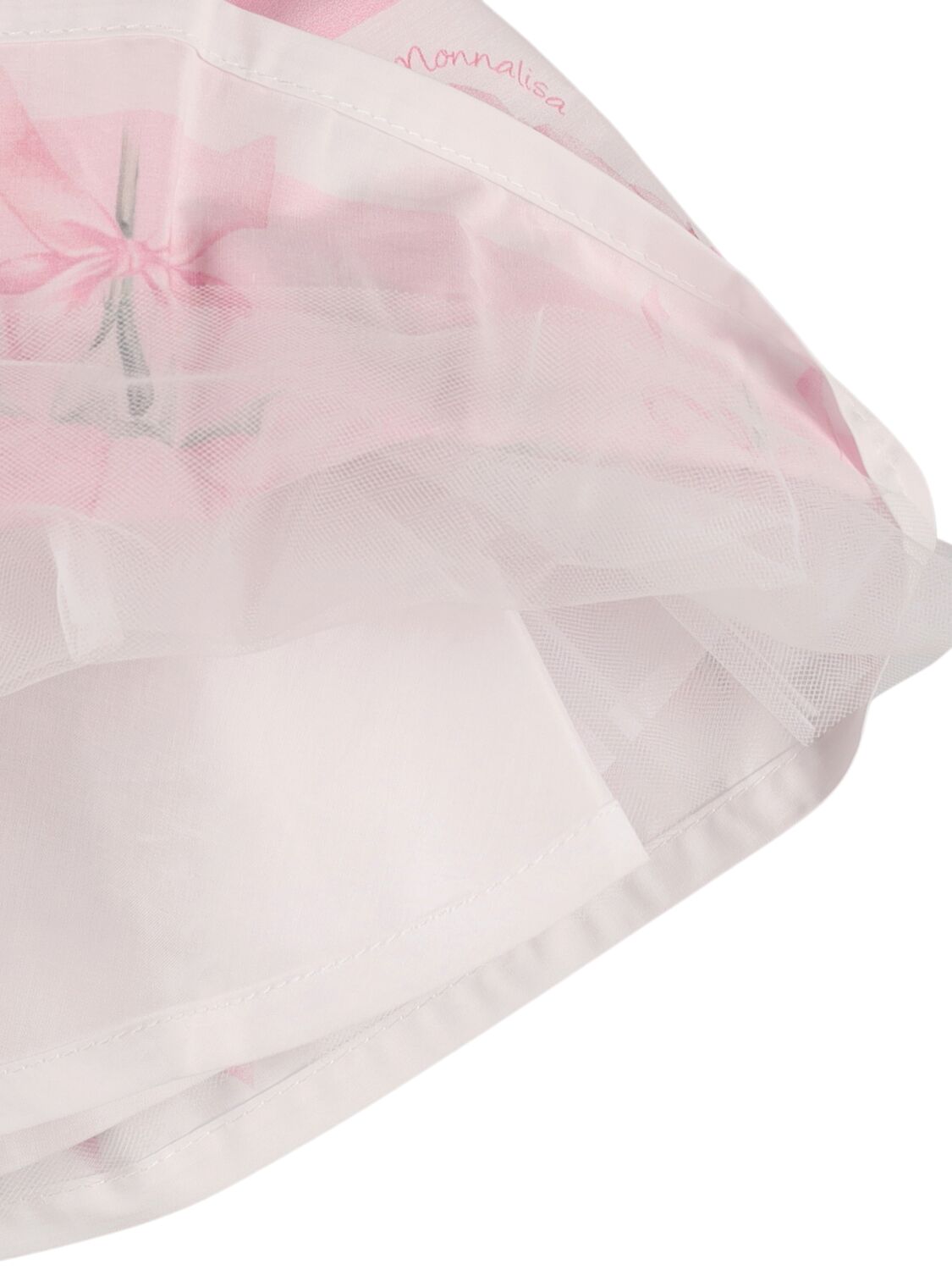 MONNALISA PRINTED COTTON POPLIN SKIRT 