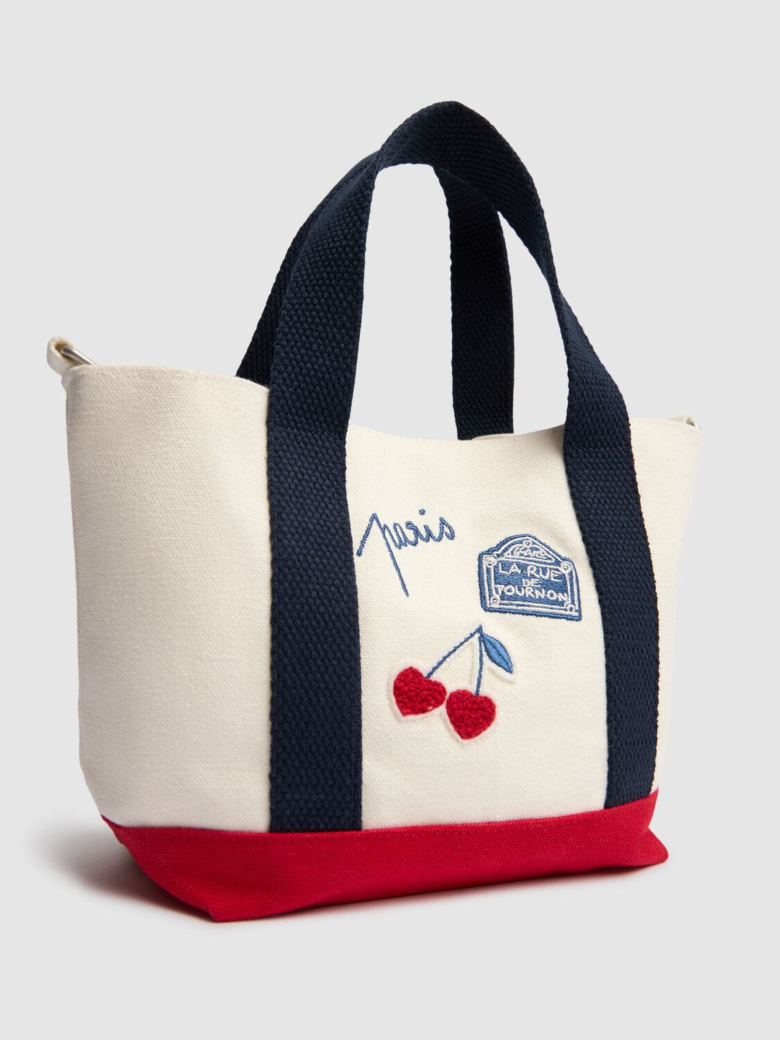 Bonpoint Printed Cotton Shoulder Bag In Beige