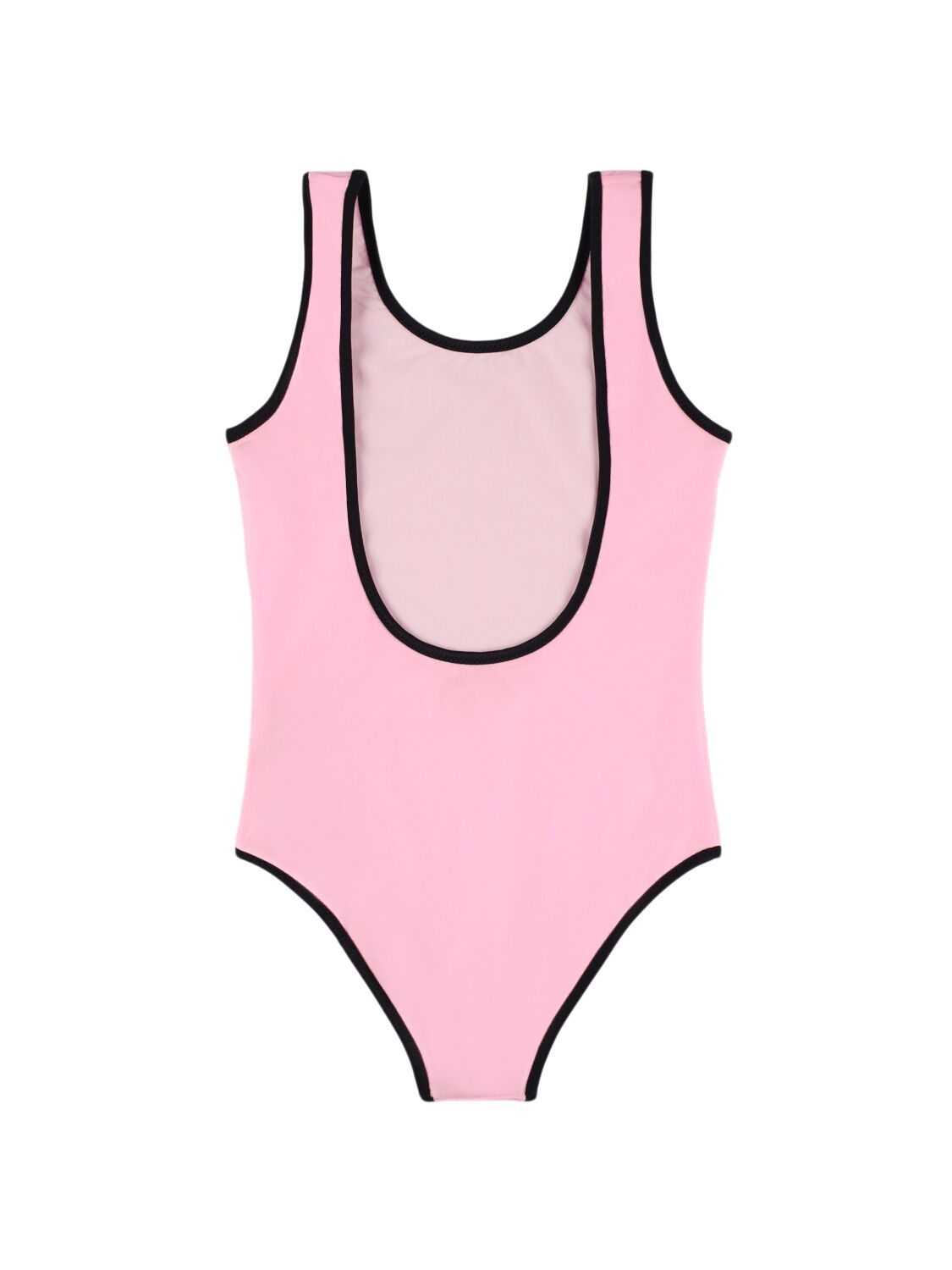 Balmain Printed Lycra One Piece Swimsuit In Pink