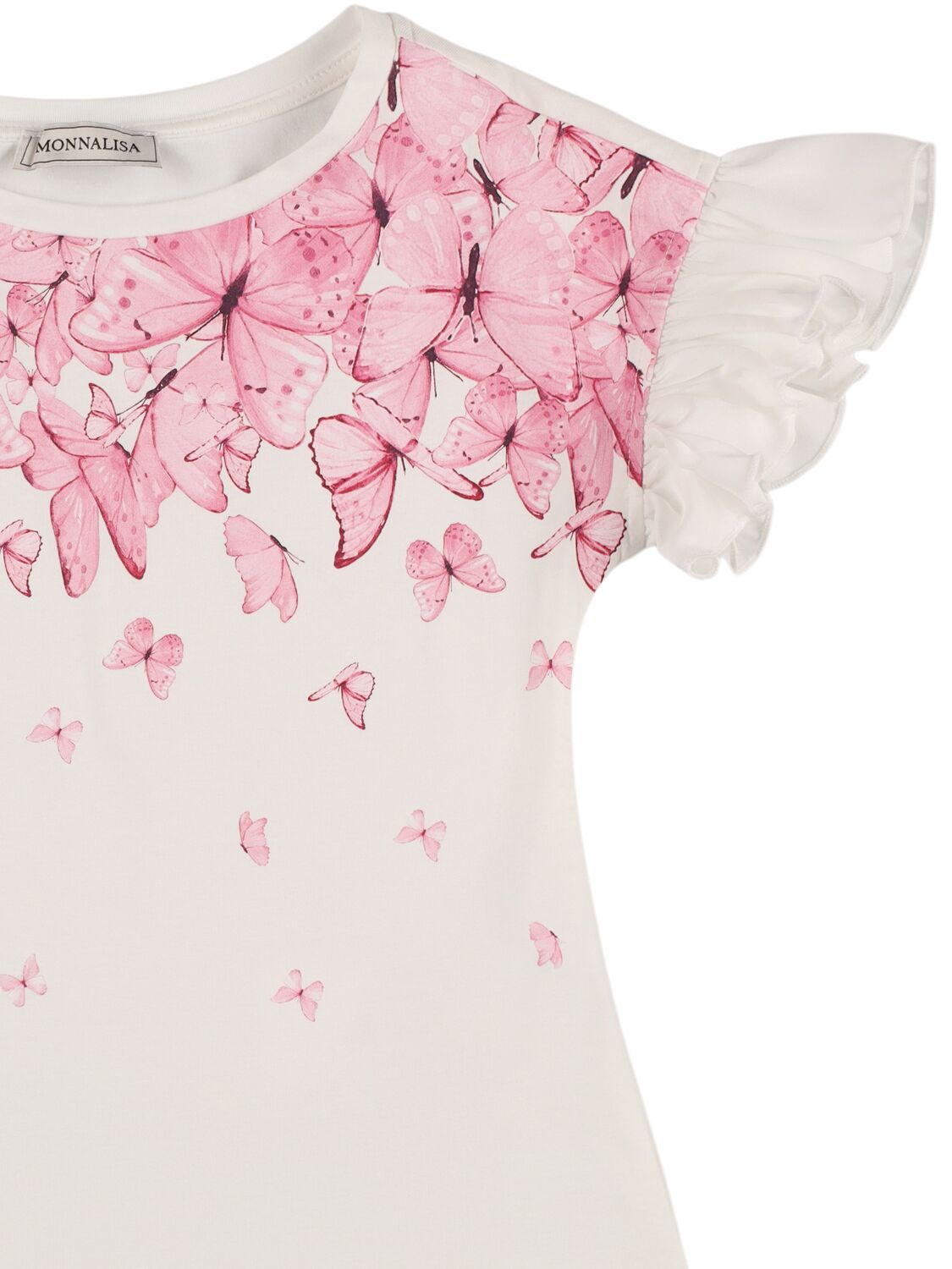 MONNALISA PRINTED COTTON BLEND JERSEY T-SHIRT 