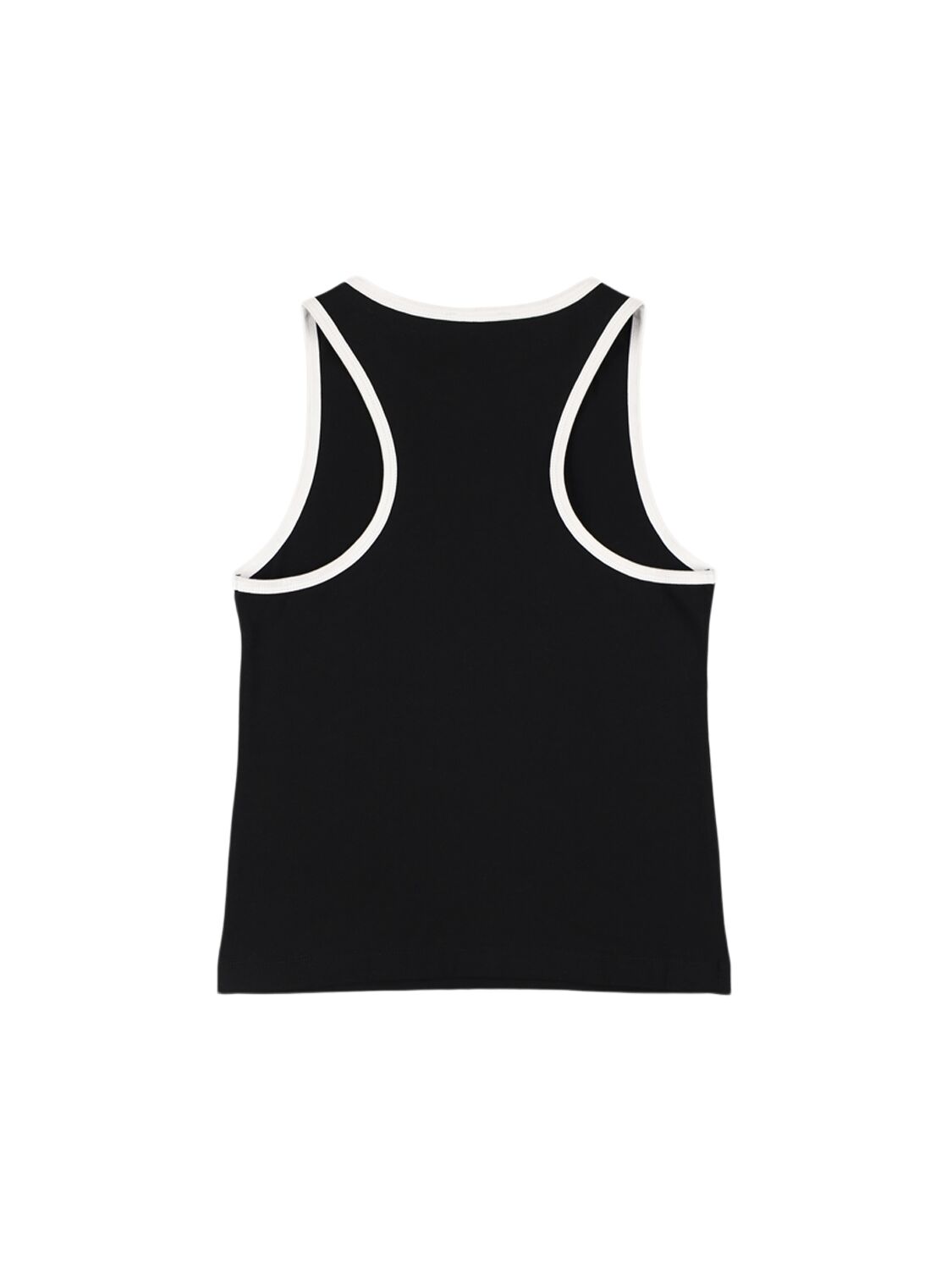 Balmain Printed Jersey Tank Top In Black
