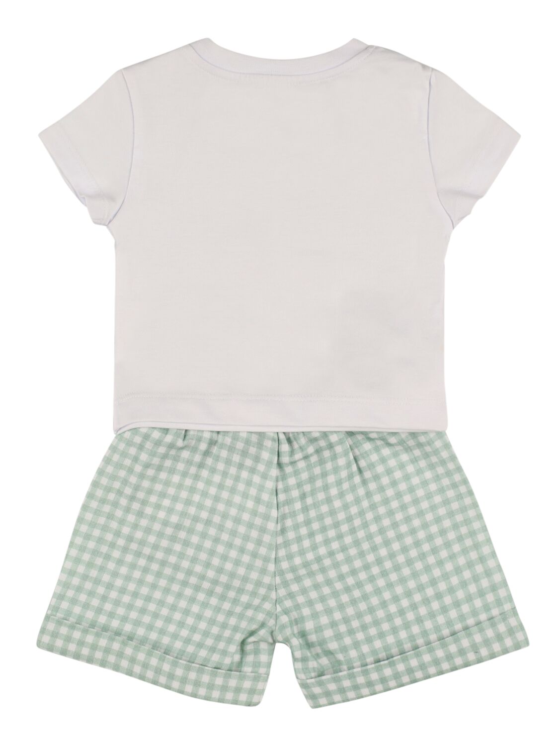 MONNALISA PRINTED COTTON JERSEY T-SHIRT & SHORTS 