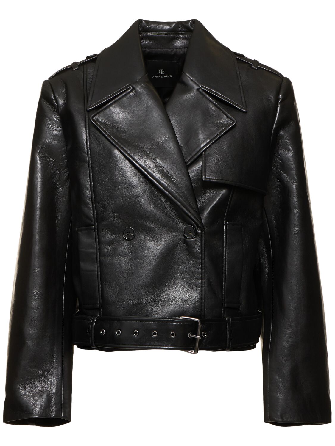 Simone Leather Blend Biker Jacket