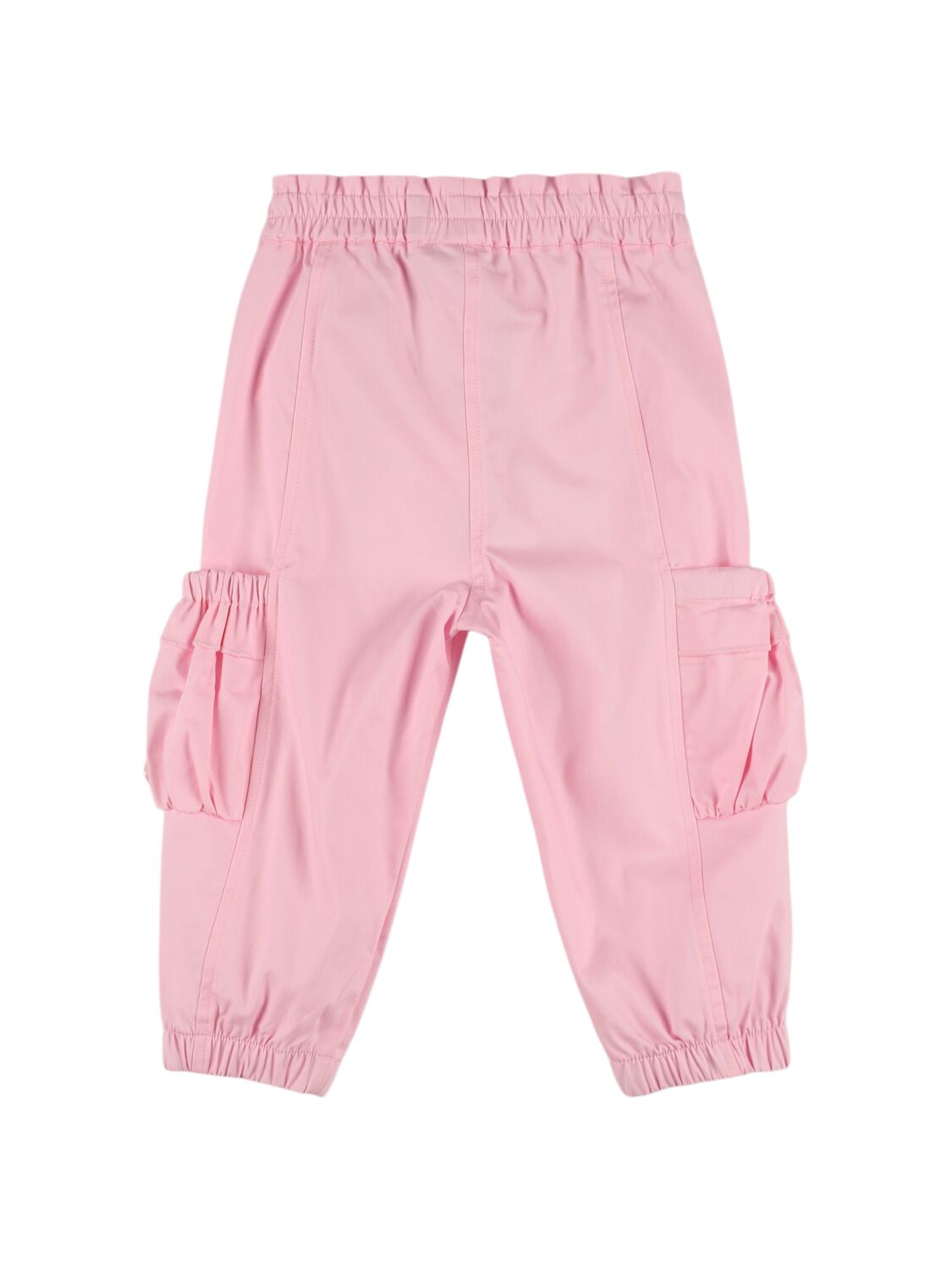 MONNALISA LEVANTINA STRETCH COTTON CARGO PANTS 