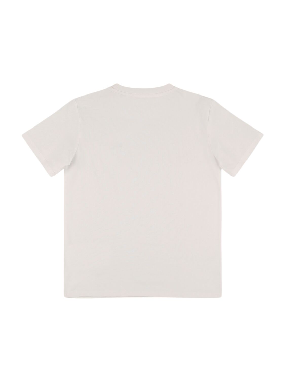Shop Balmain Printed Cotton Jersey T-shirt In White