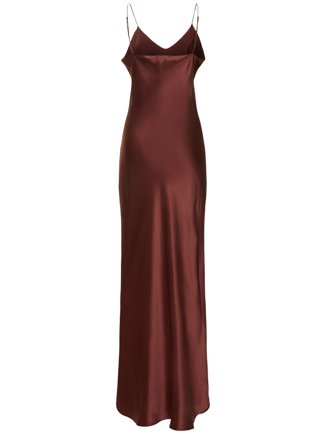 NILI LOTAN CAMI SILK CHARMEUSE GOWN 