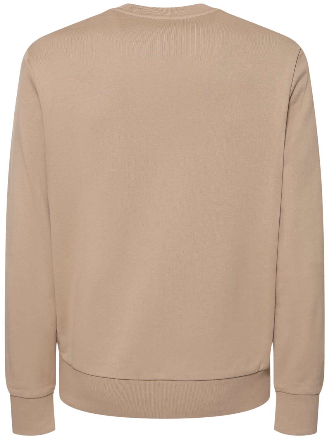 Moncler Blurred Logo Graphic Sweatshirt In Sand Beige
