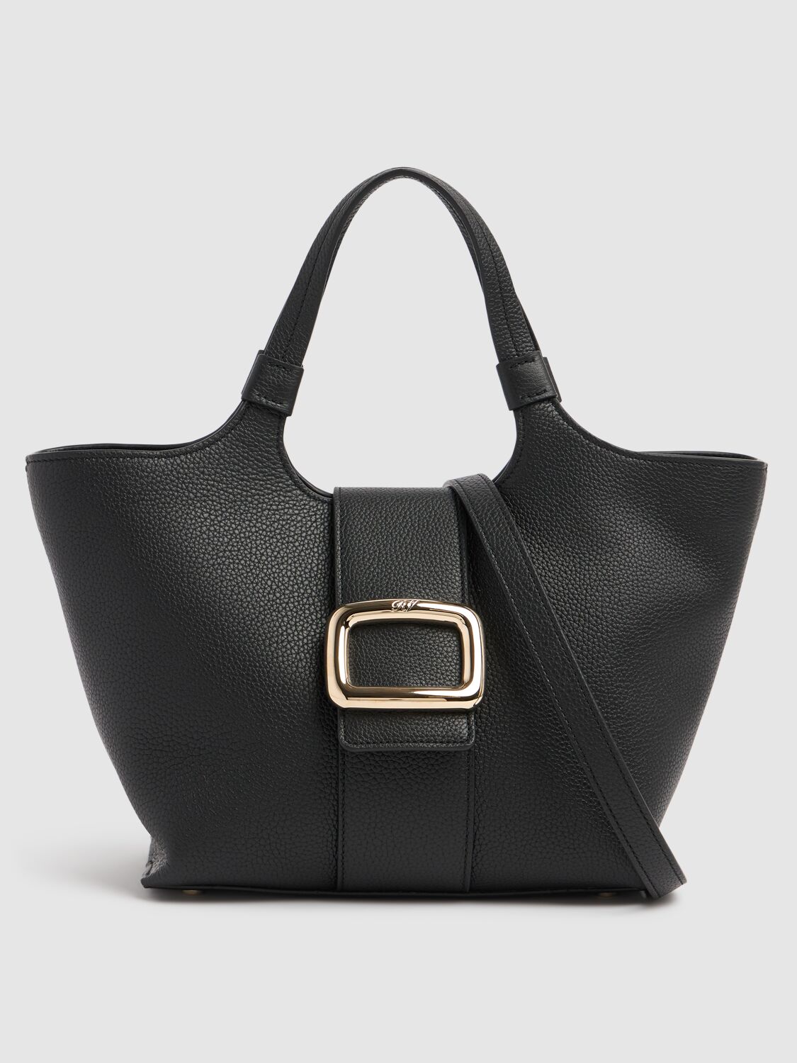 Roger Vivier Mini Grand Viv Choc Tote Bag In Black