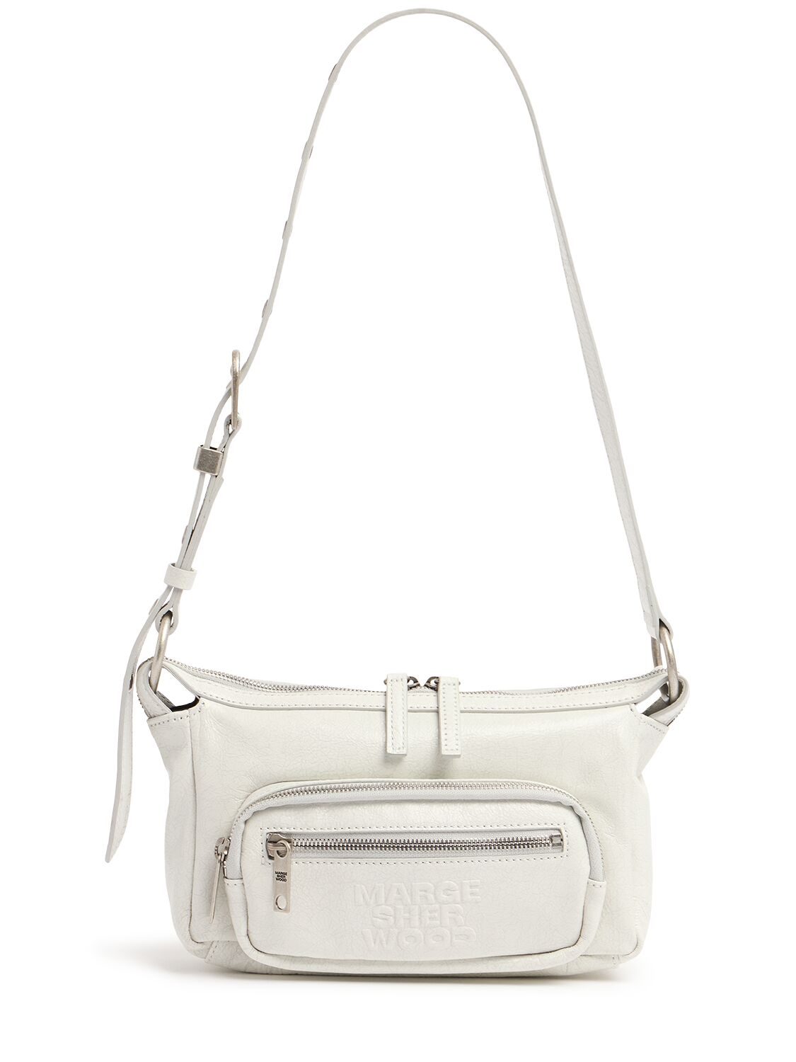 MARGESHERWOOD Mini Outpocket Glossy Leather Hobo Bag