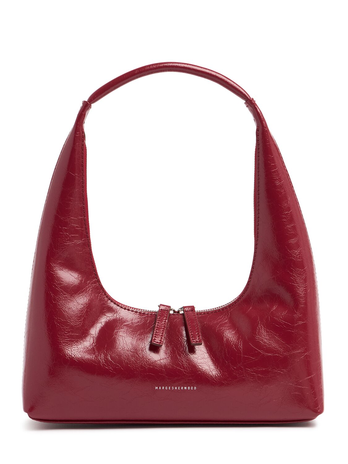 MARGESHERWOOD Hobo Crinkled Leather Shoulder Bag