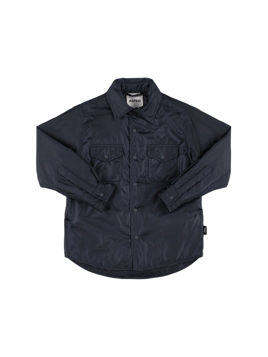 Aspesi Nylon Padded Jacket In Blue