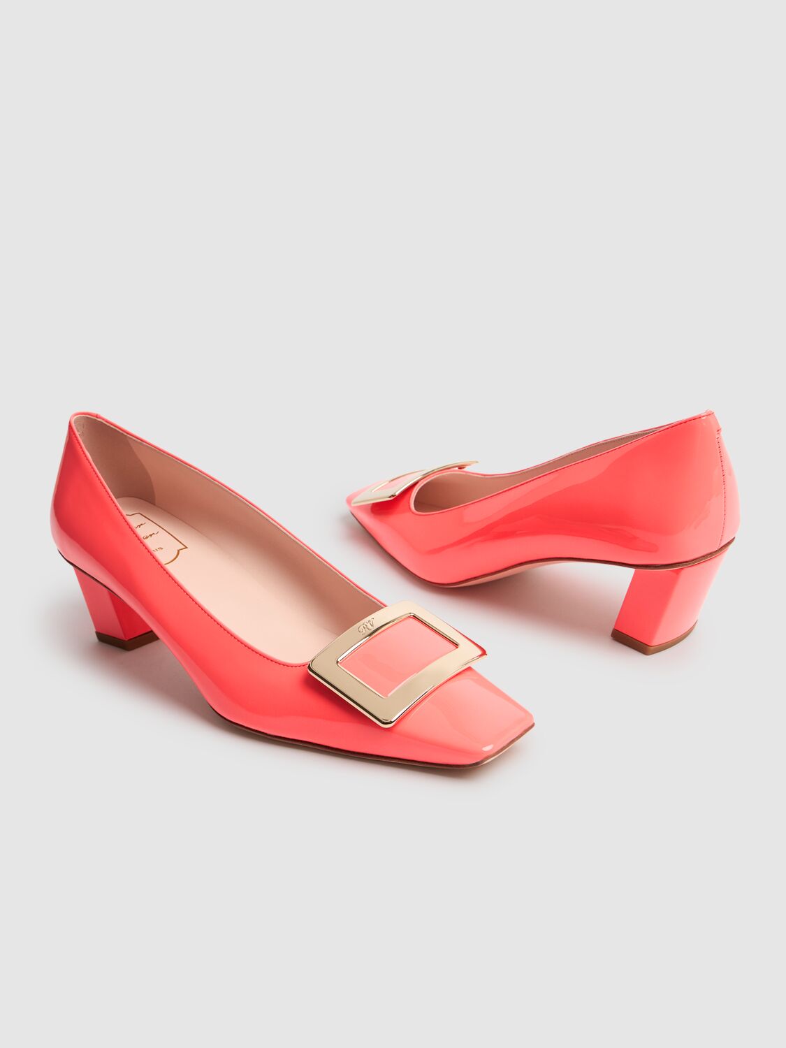 ROGER VIVIER 45MM BELLE VIVIER PATENT LEATHER PUMPS 
