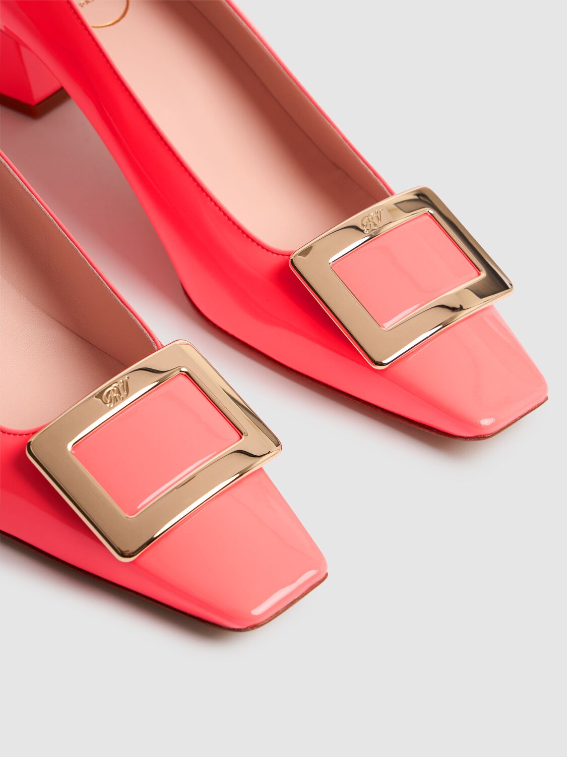 ROGER VIVIER 45MM BELLE VIVIER PATENT LEATHER PUMPS 