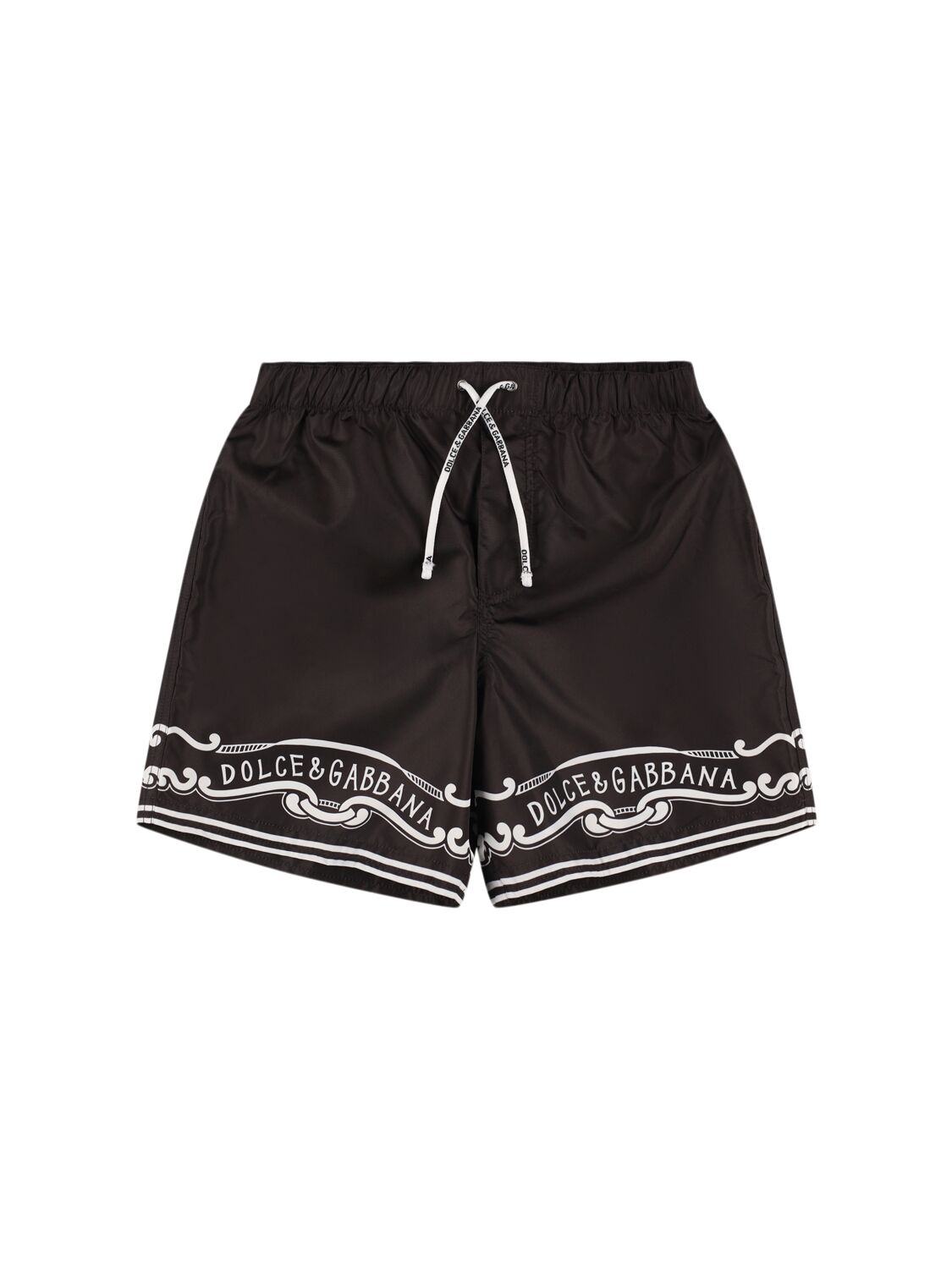 DOLCE & GABBANA Printed Poly Swim Shorts