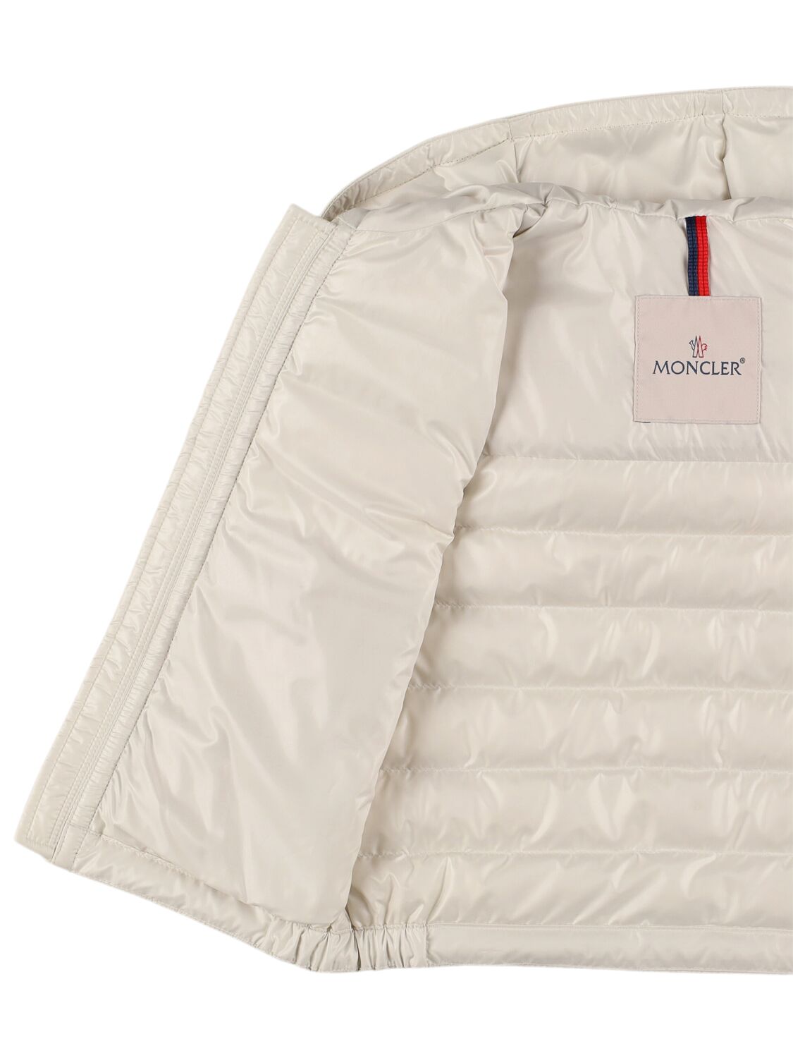 Shop Moncler Dorcas Tech Down Vest In White