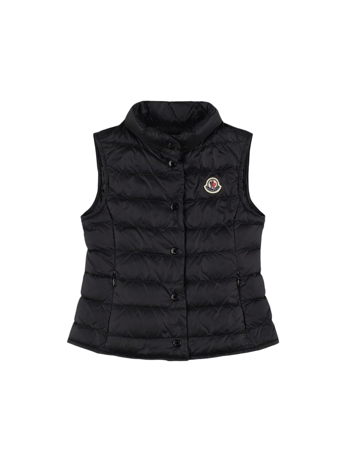 Moncler Liane Nylon Down Vest In Black