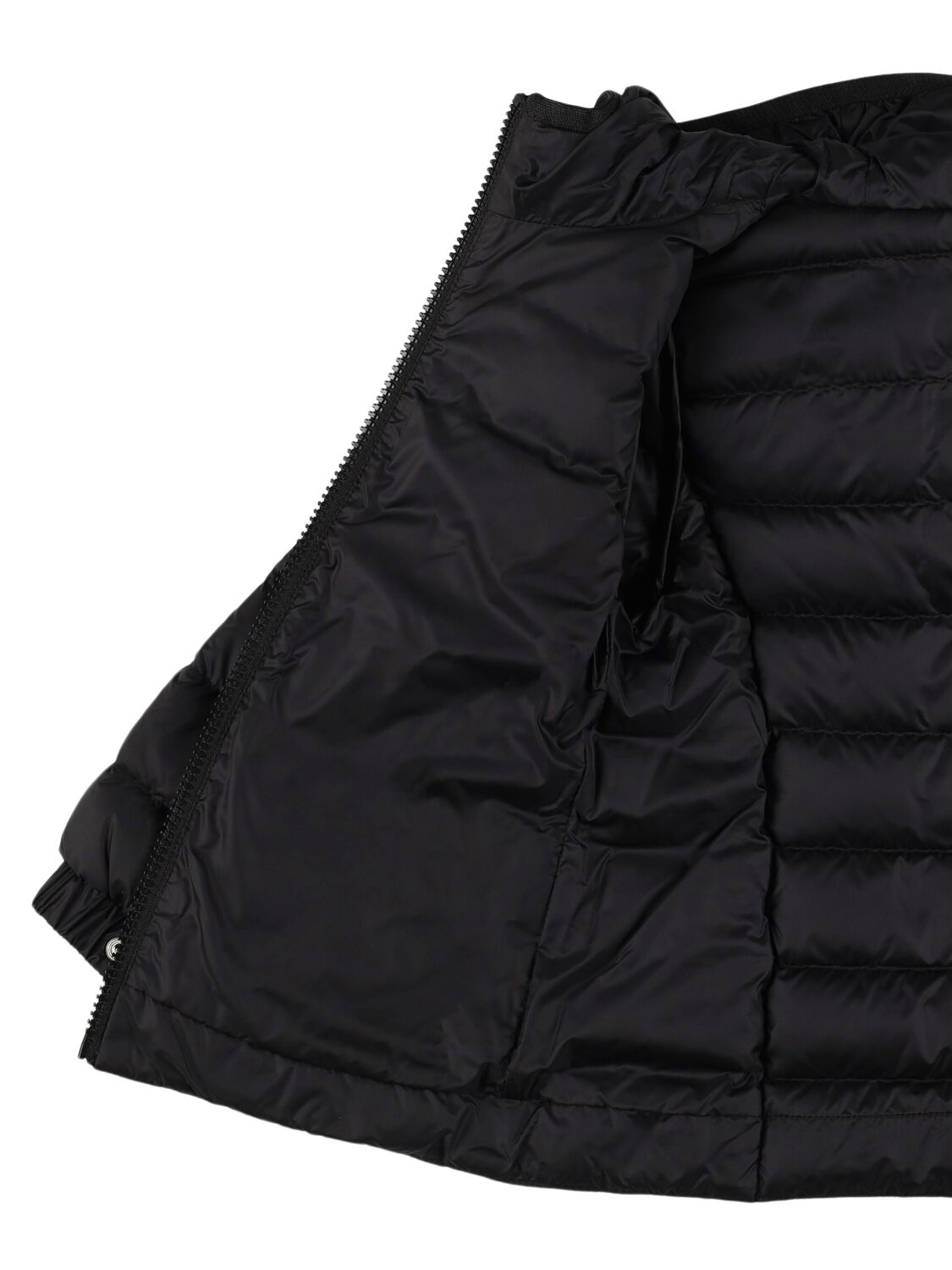 Moncler Gles Nylon Down Jacket In Black