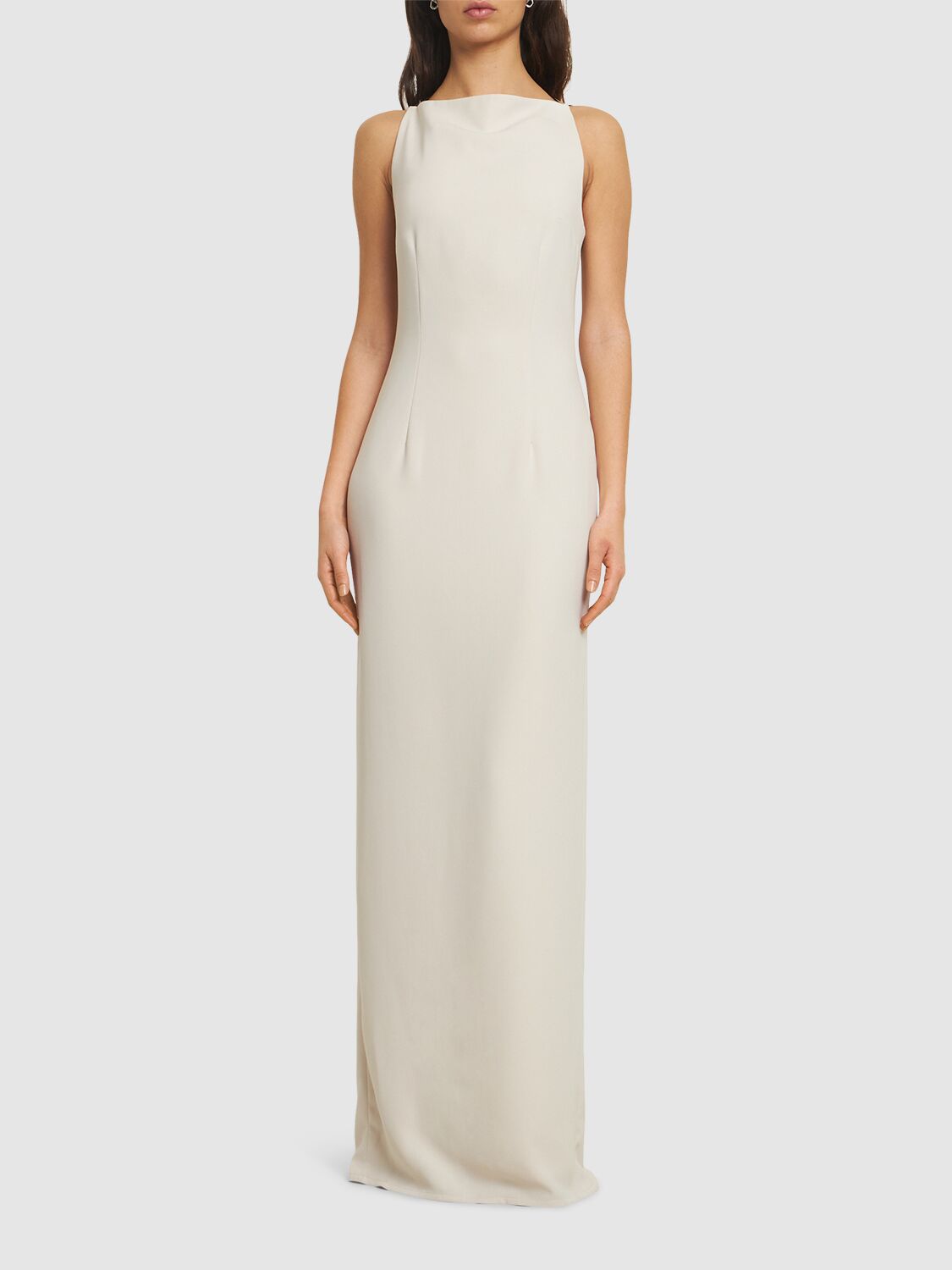 16arlington Hebe Crepe Gown In Ivory