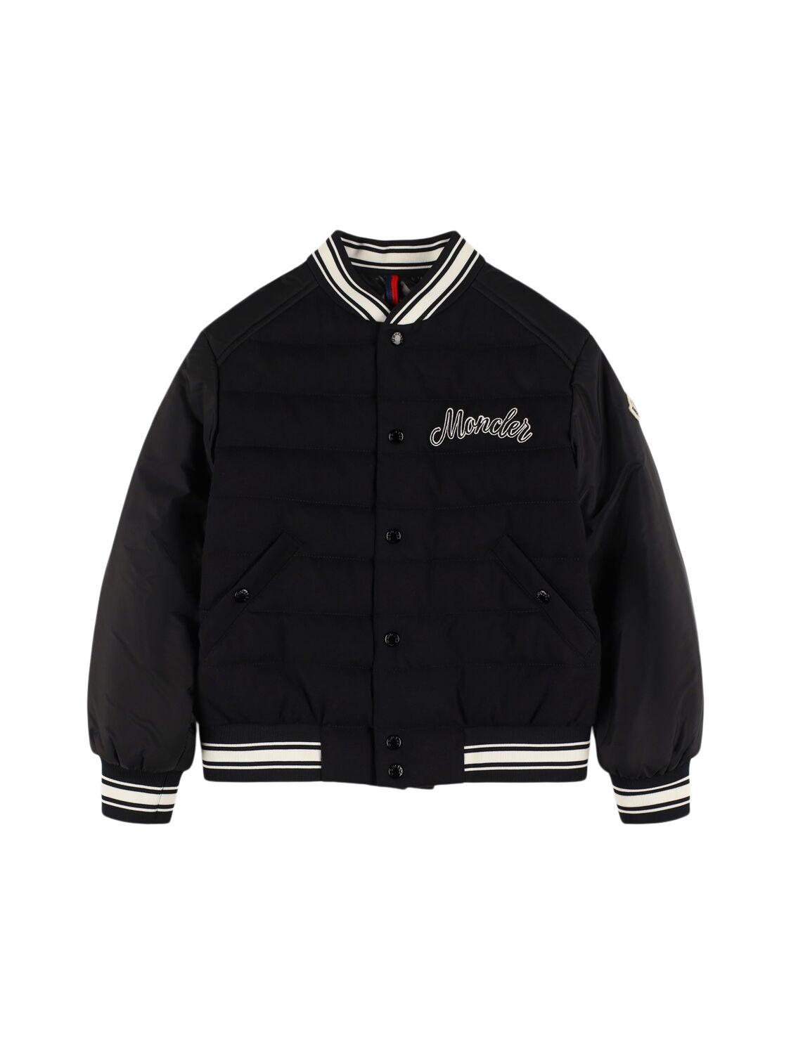 Moncler Dieter Nylon Down Bomber Jacket In Black
