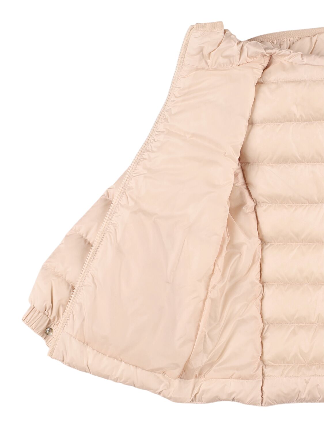 Moncler Gles Nylon Down Jacket In Light Pink