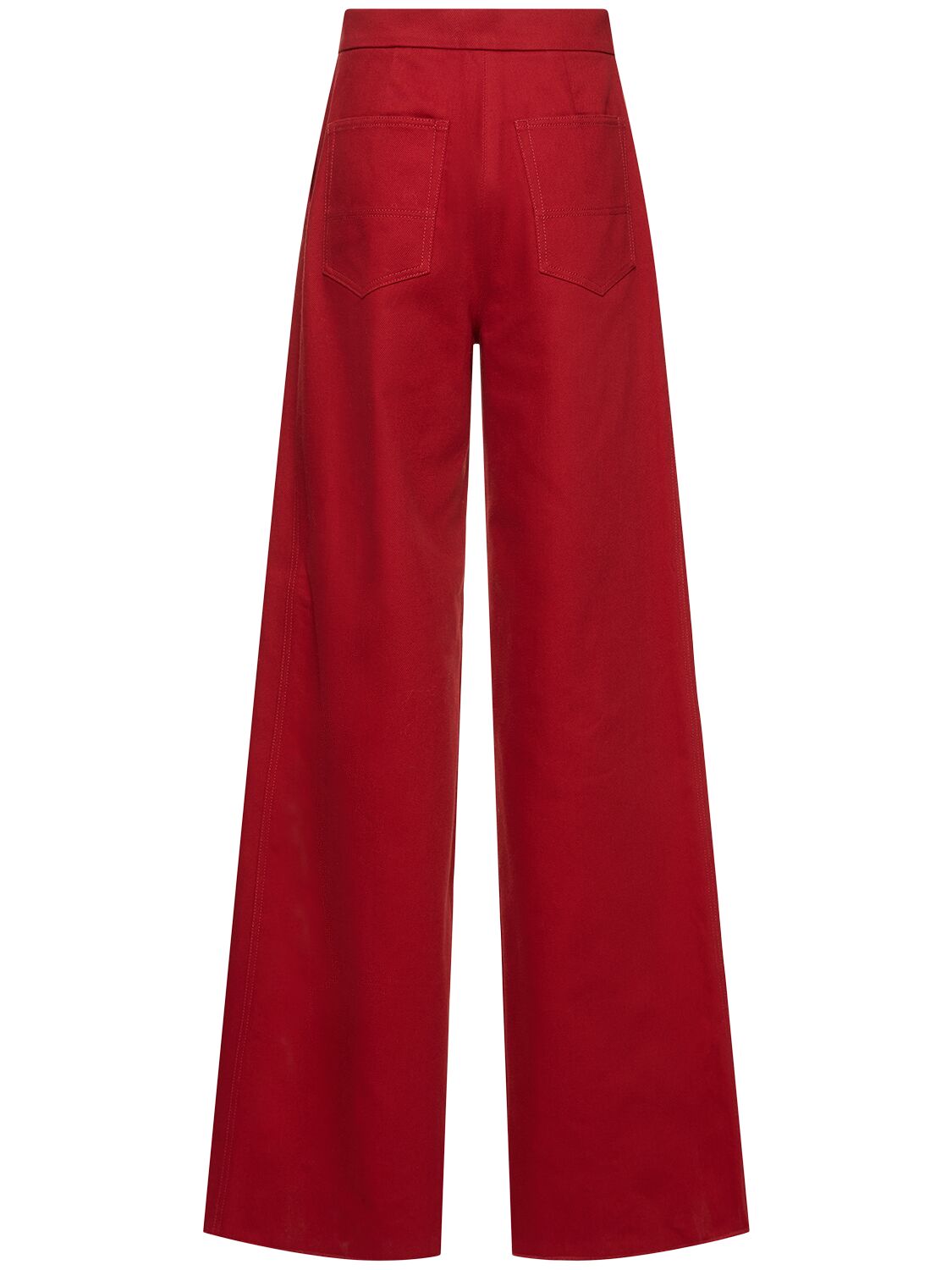 MAX MARA RUGGERO COTTON DRILL WIDE PANTS 