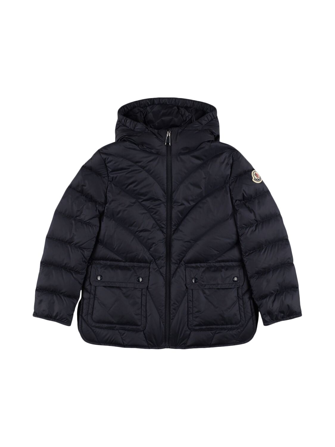 Moncler Argenno Nylon Down Jacket In Midnight Blue