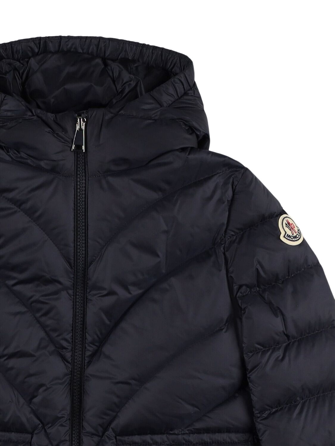 Moncler Argenno Nylon Down Jacket In Midnight Blue