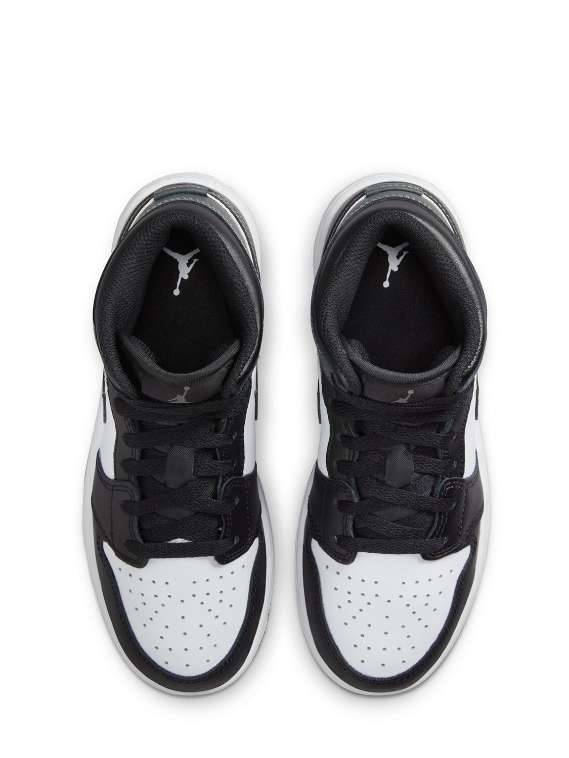 Jordan Air  1 Mid Sneakers In Black/iron Grey