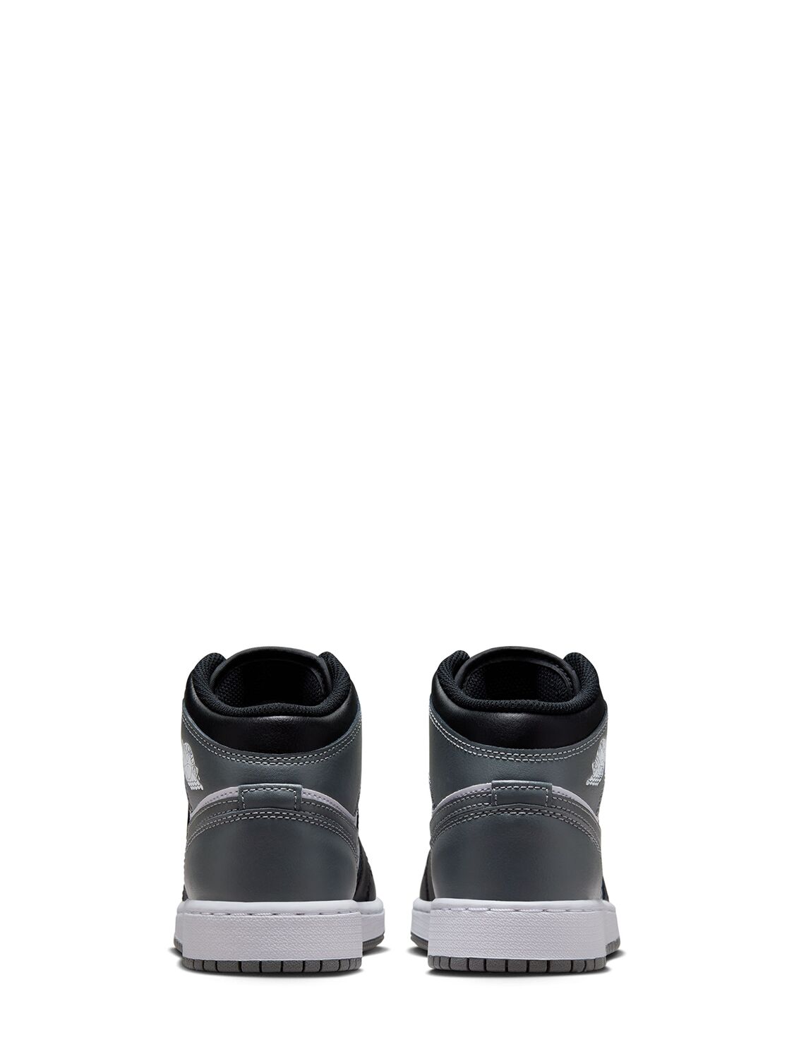 Jordan Air  1 Mid Sneakers In Black/iron Grey