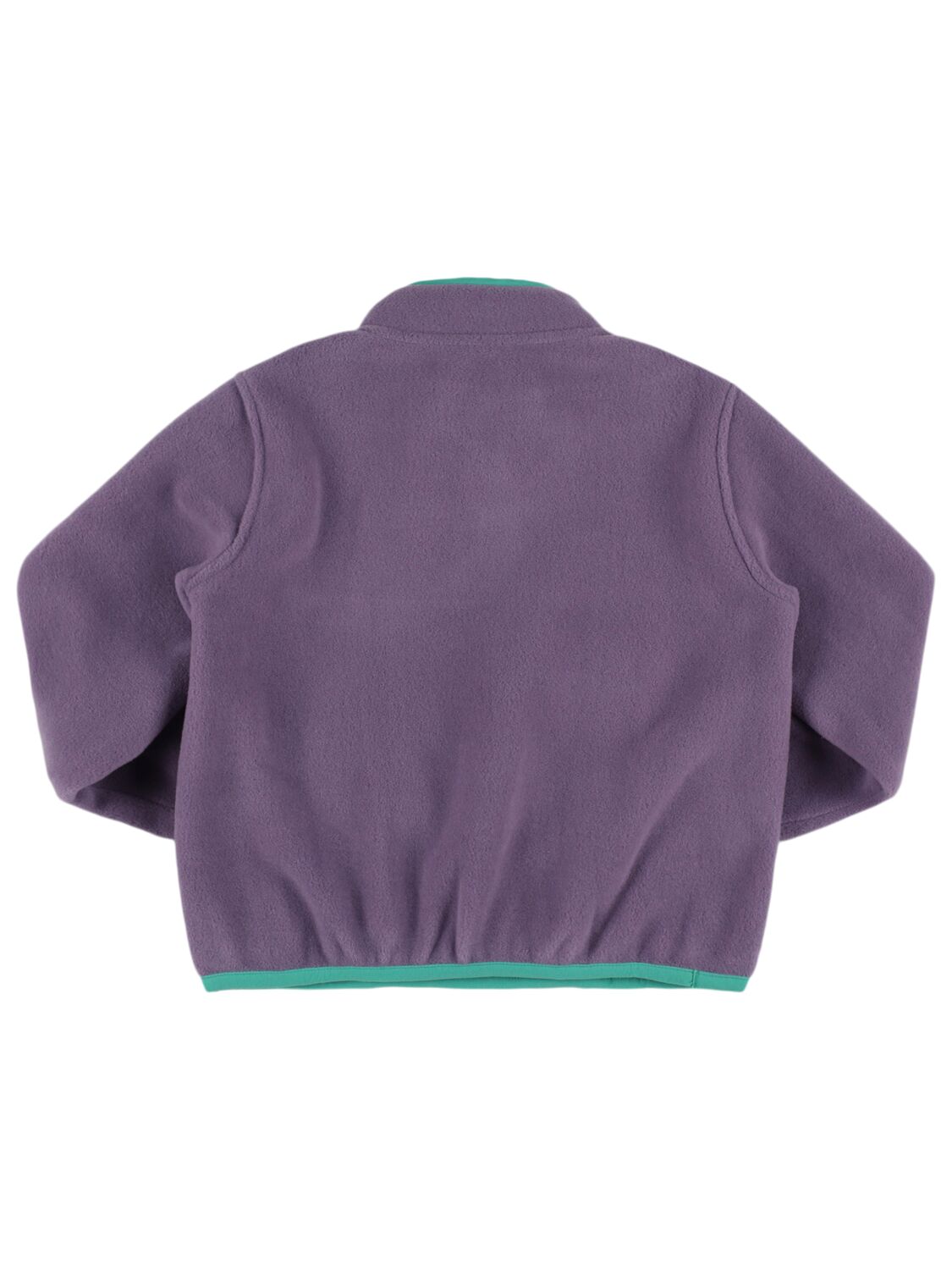 Sporty And Rich Buttoned Polar Fleece Sweatshirt In Purple