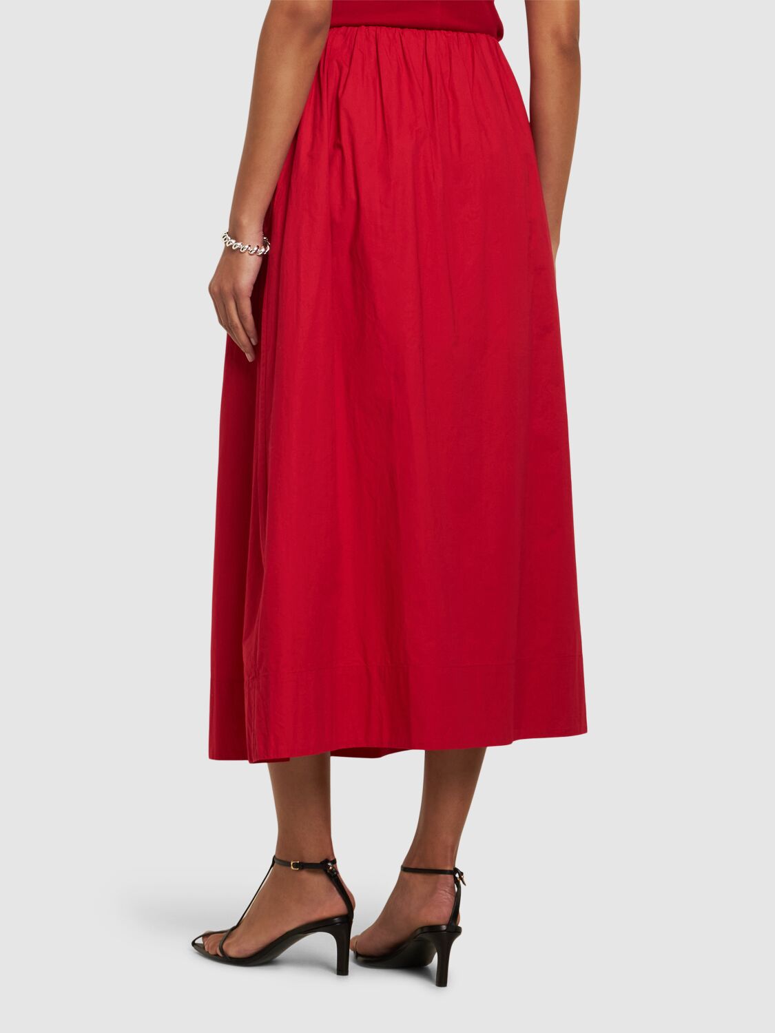 POSSE SYLVIE COTTON MIDI SKIRT 