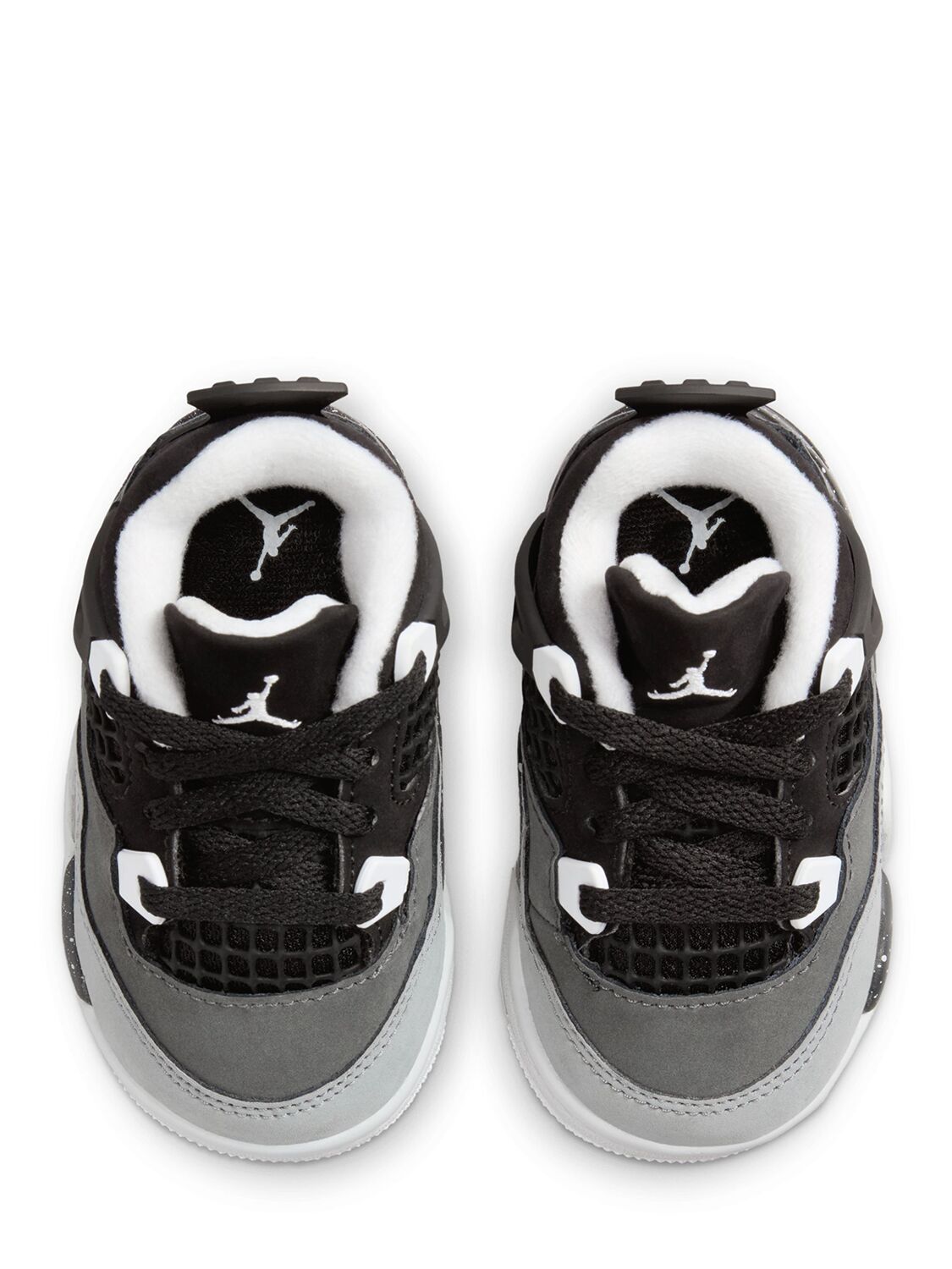 Shop Jordan 4 Retro Sneakers In Black/white