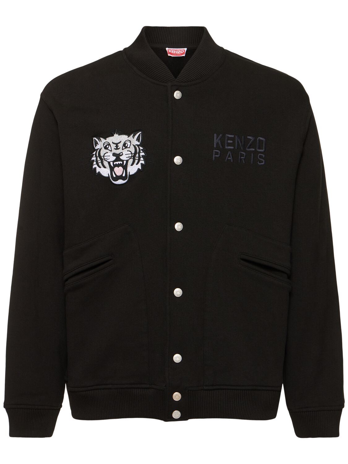 Happy Tiger Embroidered Bomber Jacket