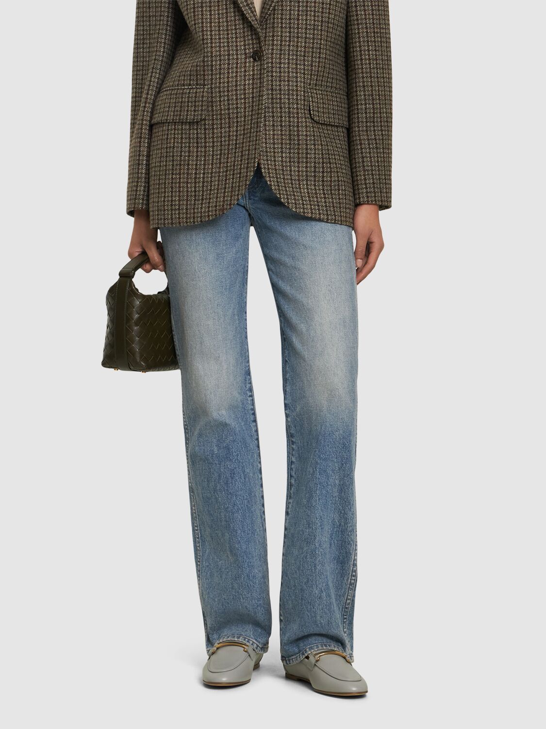 Tod's Loafers In Leather In Light Blue