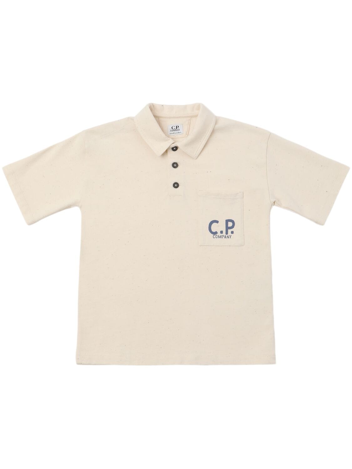 Printed Logo Cotton Jersey Polo T-shirt