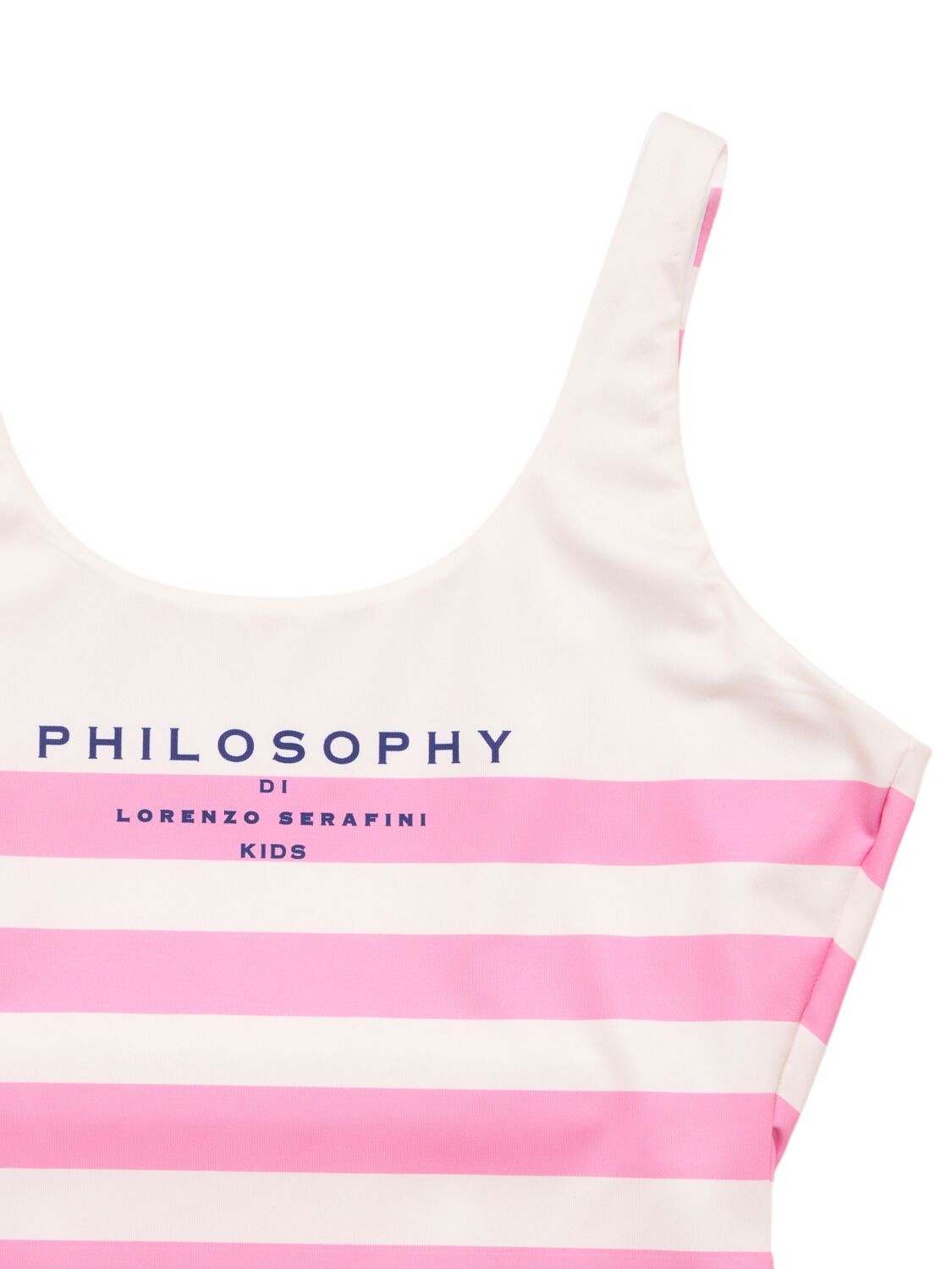 PHILOSOPHY STRIPED POLY BLEND ONE PIECE SWIMSUIT 