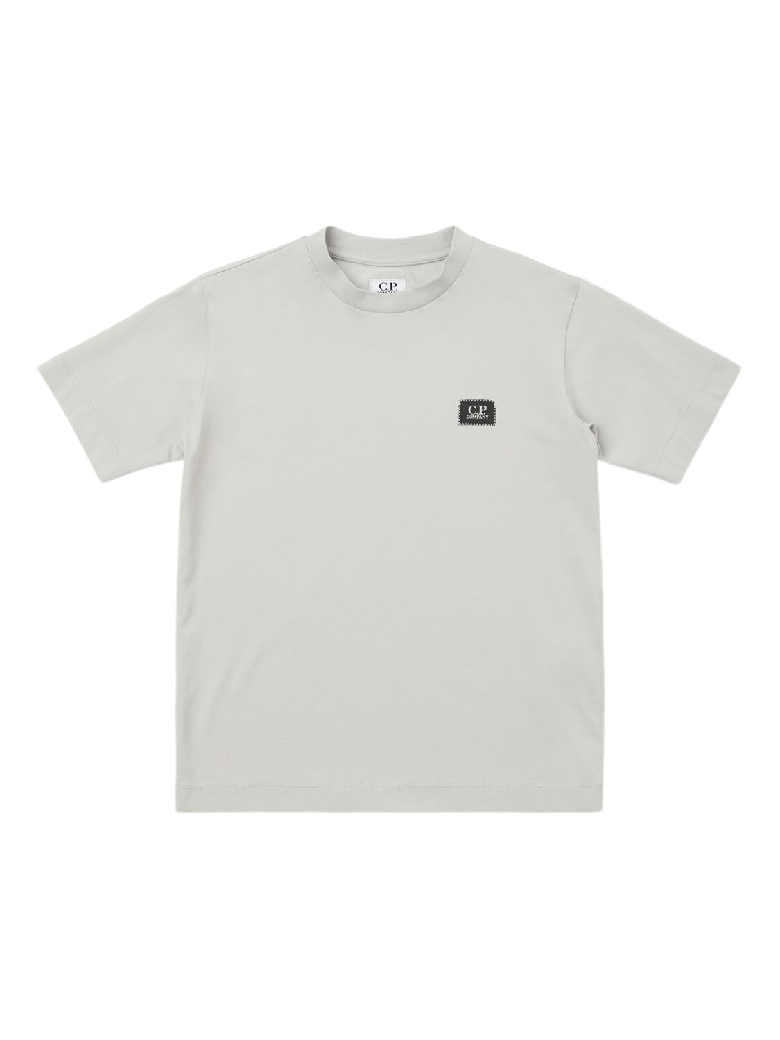 C.p. Company Cotton Jersey Logo T-shirt In Light Grey