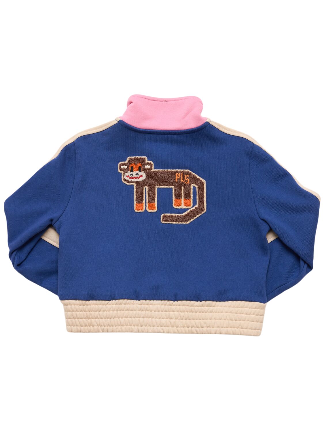 Philosophy Di Lorenzo Serafini Color Block Cotton Zip-up Sweatshirt In Multicolor