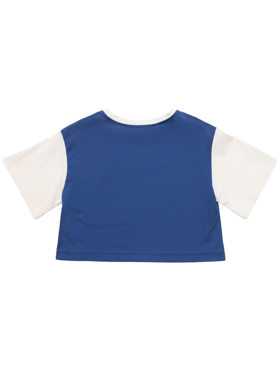 Shop Philosophy Printed Cotton Jersey T-shirt In White/blue