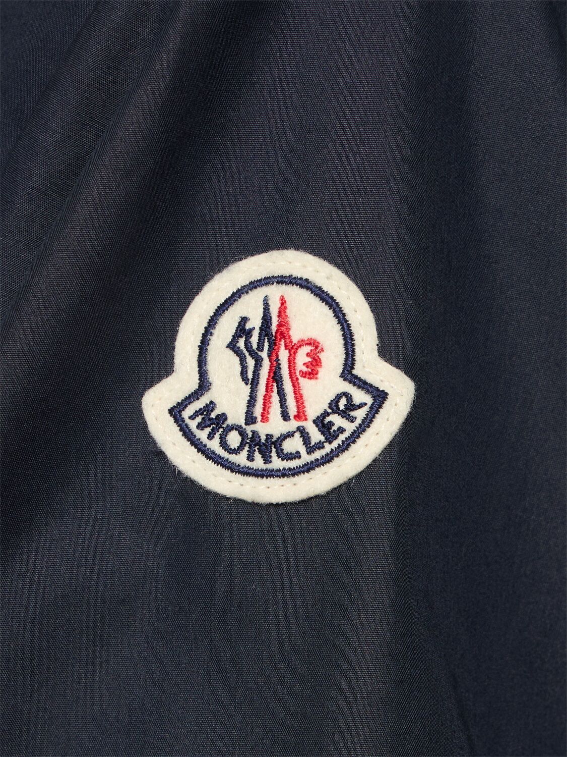 Shop Moncler Meudon Long Parka In Blue