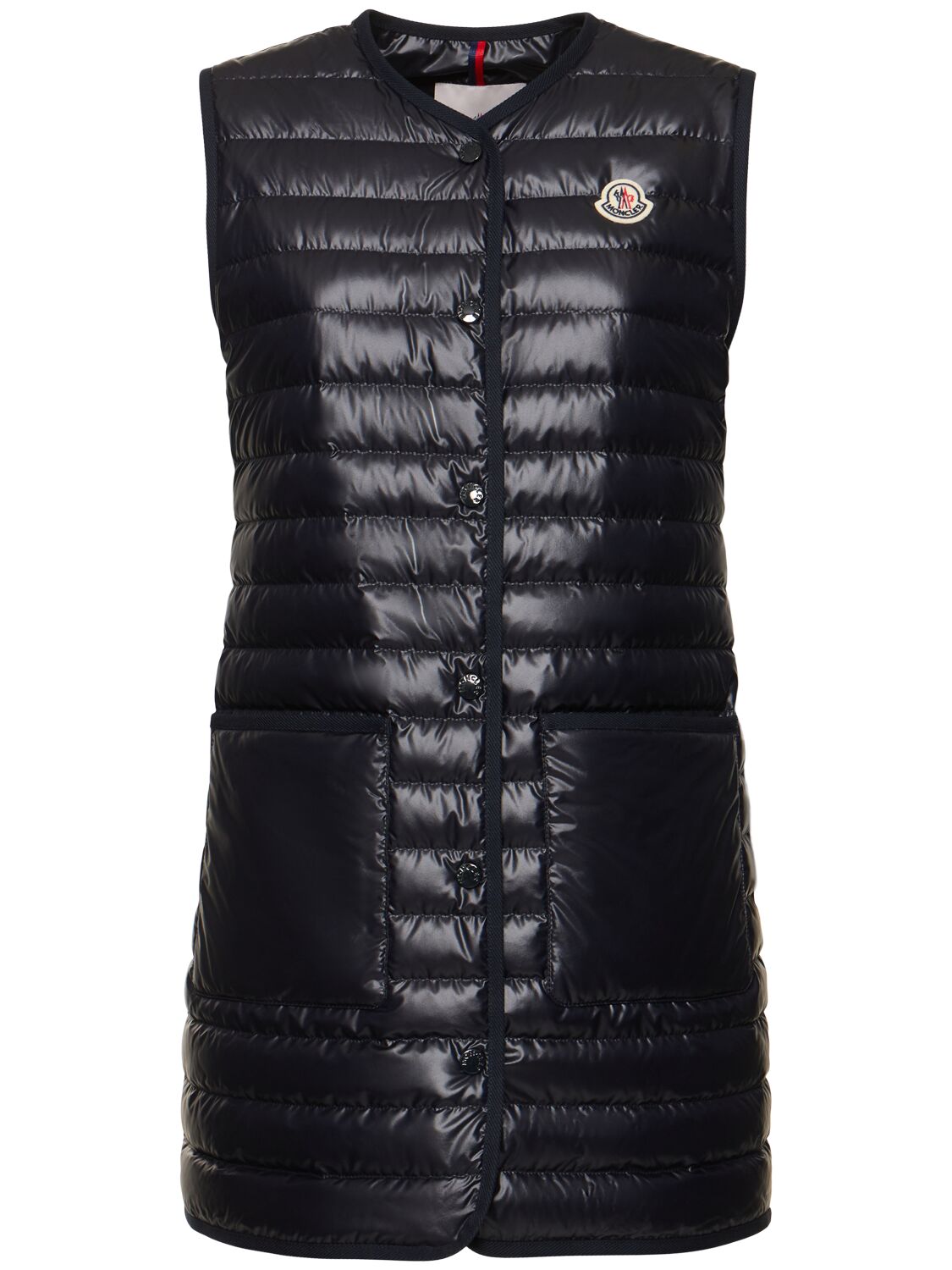 Shop Moncler Meudon Long Parka In Blue