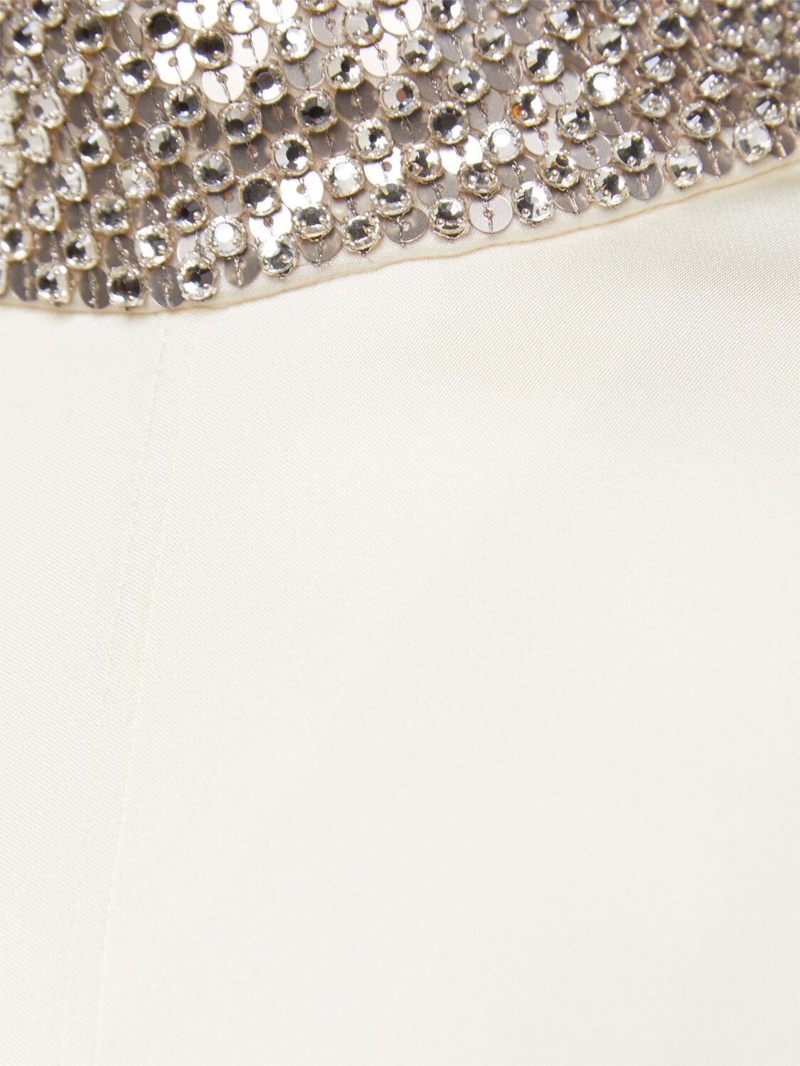 Tom Ford Sequined Double-faced Silk-satin Mini Dress In White