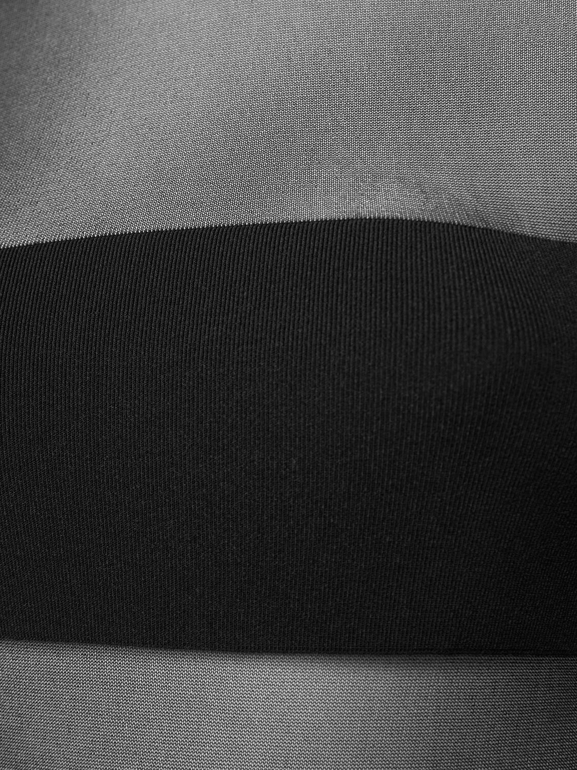 Tom Ford Sheer Turtleneck Gown In Black